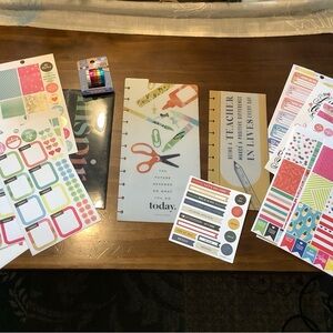 Colorful Sticker and Accessories Set for Big Happy Planners
